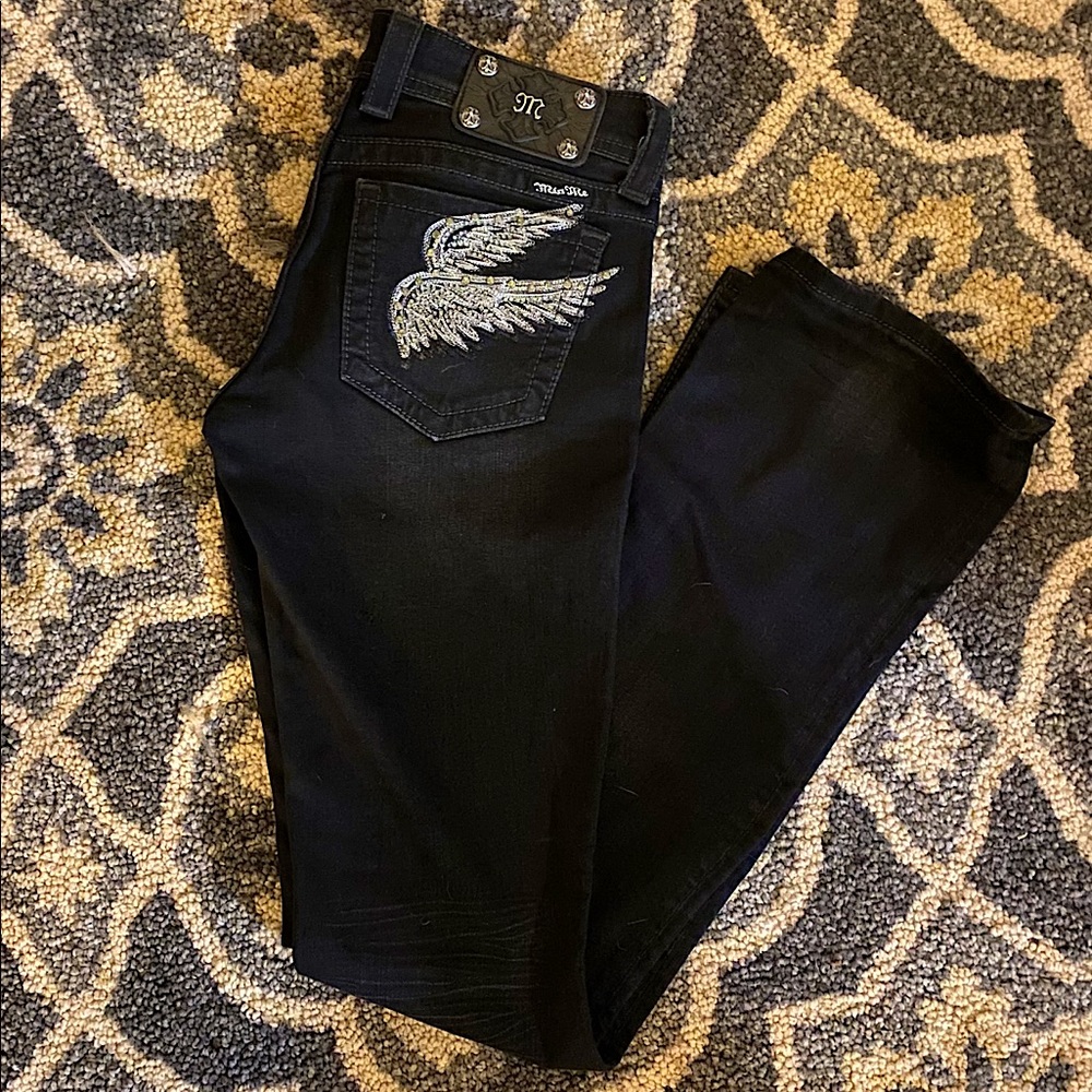 Black Bootcut Miss Me Jeans